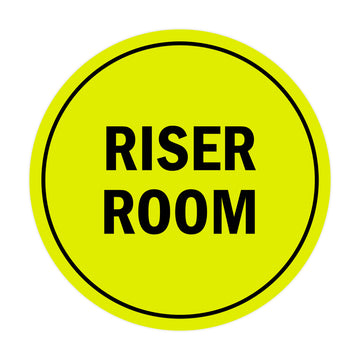 Signs ByLITA Circle Riser Room Sign